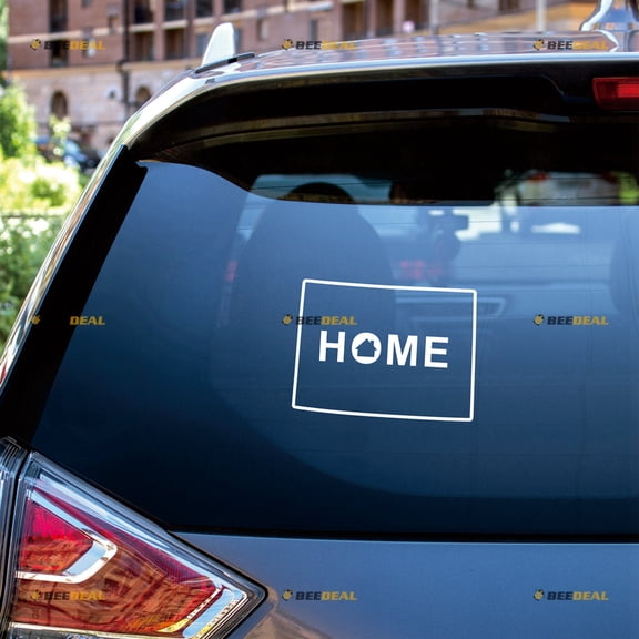 Colorado Map Outline Home CO Sticker Decal Vinyl US State - 2 Pack White 4" - For Car Boat Laptop Cup No Background Die-cut