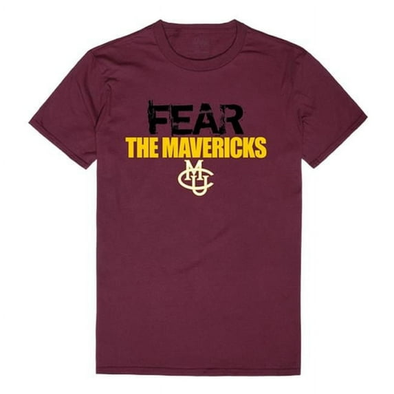 Colorado Mesa University Men Fear T-Shirt, Maroon White - Large