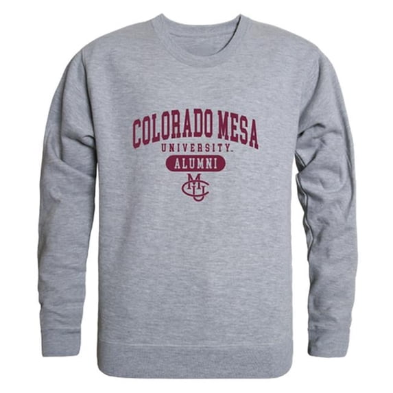 Colorado Mesa University Mens Alumni Fleece T-Shirt, Heather Gray - Medium