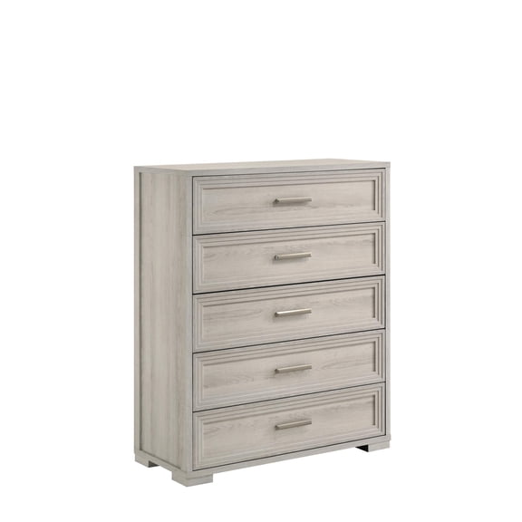 Colorado Modern Style Tall Wood Chest with Storage in Rustic Natural