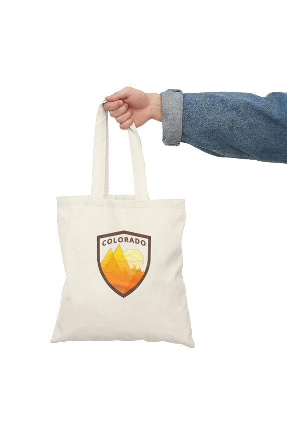 Colorado Mountain Emblem Vintage Hiking Print Unisex Tote Bag D390339