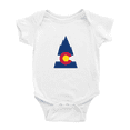 thumbnail image 1 of Colorado Mountain Flag Funny Baby Romper Boy Girl Unisex, 1 of 5