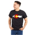 thumbnail image 1 of Colorado Mountain Hiking CO Souvenir Plus Size Crewneck Graphic Tee Shirt Brisco Brands 2X, 1 of 5