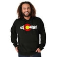 thumbnail image 1 of Colorado Mountain Hiking CO Souvenir Unisex Plus Fleece Graphic Hoodie Brisco Brands 2X, 1 of 5