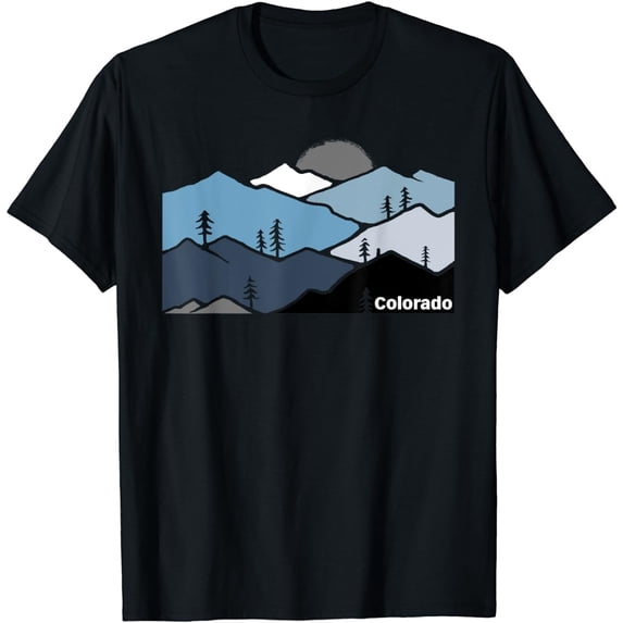 Colorado Mountain Outdoor Retro Landscape T-Shirt
