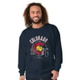 thumbnail image 1 of Colorado Mountain Skier State Flag Sweatshirt for Men or Women Brisco Brands S, 1 of 6