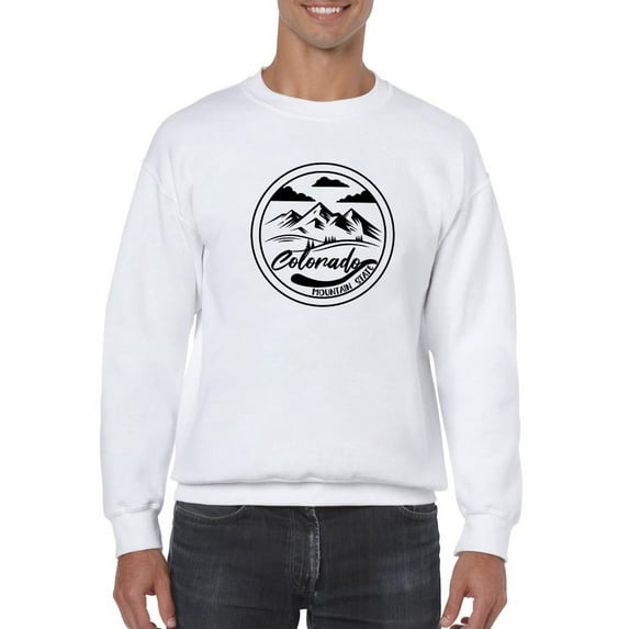 Colorado Mountain Sweatshirt Men -SPIdeals Designs, Male 5X-Large