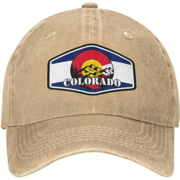 Colorado Mountains Hat Colorado Flag Baseball Cap for Men Women Trucker Hat Funny Gifts