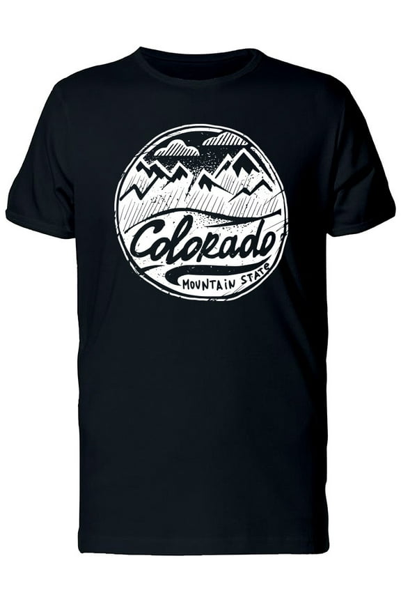Colorado Mountains In A Circle T-Shirt Men -Image by Shutterstock, Male Large