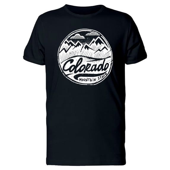 Colorado Mountains In A Circle T-Shirt Men -Image by Shutterstock, Male x-Large