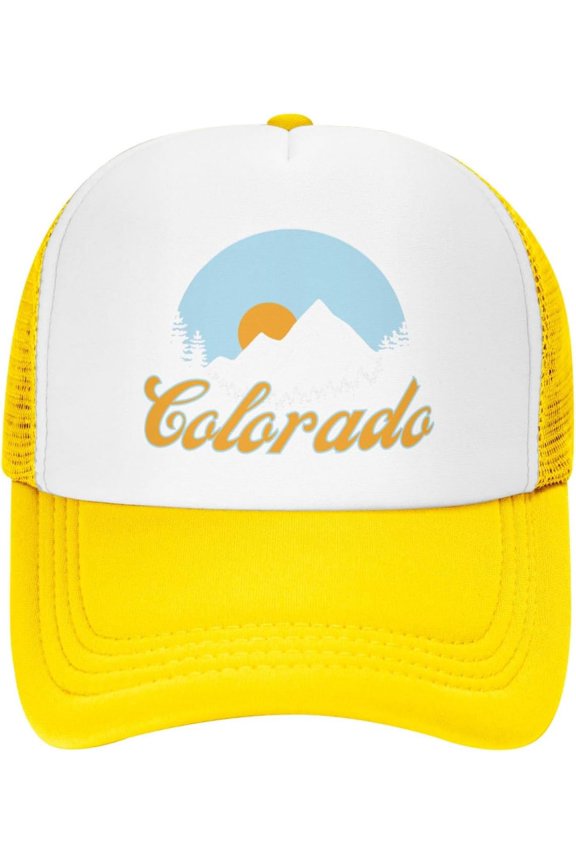 Colorado Mountains Mesh Hat Baseball Cap Trucker Hat Men Women