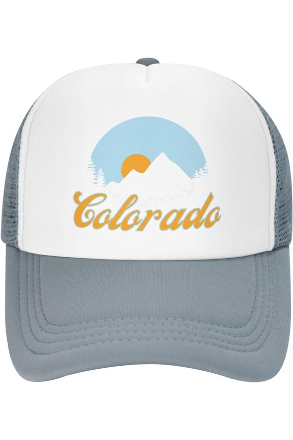 Colorado Mountains Mesh Hat Baseball Cap Trucker Hat Men Women