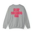 thumbnail image 1 of Colorado Moving Away, Printed on BACK of Sweatshirt, Gifts, Crewneck, 1 of 4
