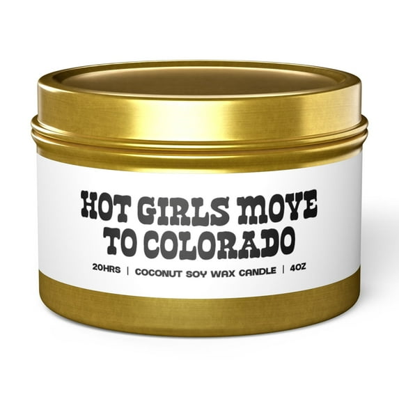 Colorado Moving Away Tin Candle Gifts Home Office Decor Vanilla Coffee