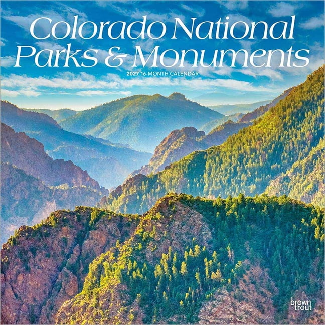 Colorado National Parks & Monuments 2027 12 X 24 Inch (Hanging) Monthly Square Wall Calendar Plastic-Free, (Paperback)