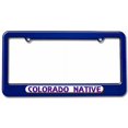 thumbnail image 1 of Colorado Native, State Pride License Plate Tag Frame, Multiple Colors, 1 of 1