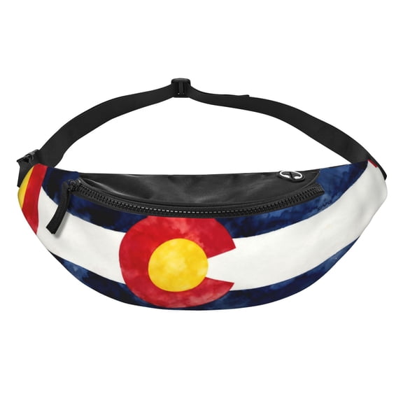 Colorado Print Fanny Pack Casual Hands-Free Wallets Waist Pack Phone Bag Carrying All Phones