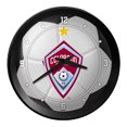thumbnail image 1 of Colorado Rapids 15" Ribbed Frame Soccer Ball Wall Clock, 1 of 5