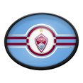 thumbnail image 1 of Colorado Rapids 18'' x 14'' Slimline Illuminated Striped Oval Wall Sign, 1 of 5