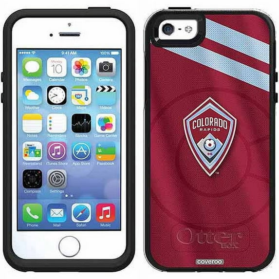 Colorado Rapids Jersey Design on OtterBox Symmetry Series Case for Apple iPhone 5SE/5s/5