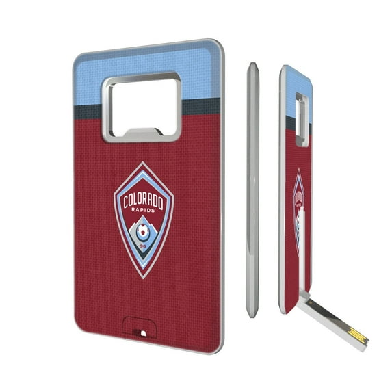 Colorado Rapids Stripe Design Credit Card USB Drive & Bottle Opener