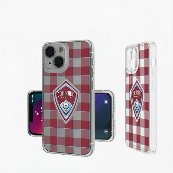 Colorado Rapids iPhone Plaid Design Clear Case
