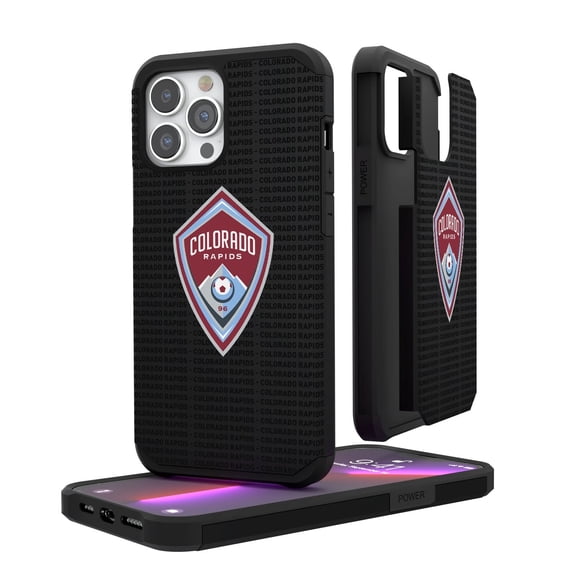 Colorado Rapids iPhone Text Backdrop Rugged Case