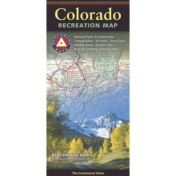 Benchmark Colorado Recreation Map, (Paperback)