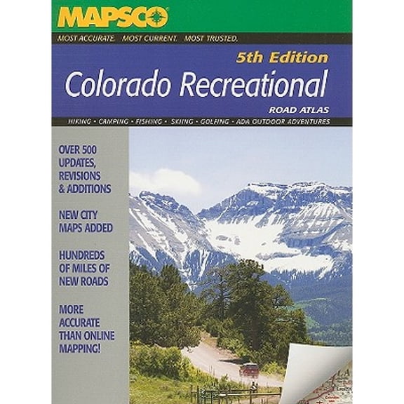 Pre-Owned Colorado Recreational Road Atlas (Spiral-bound) 1569664463 9781569664469