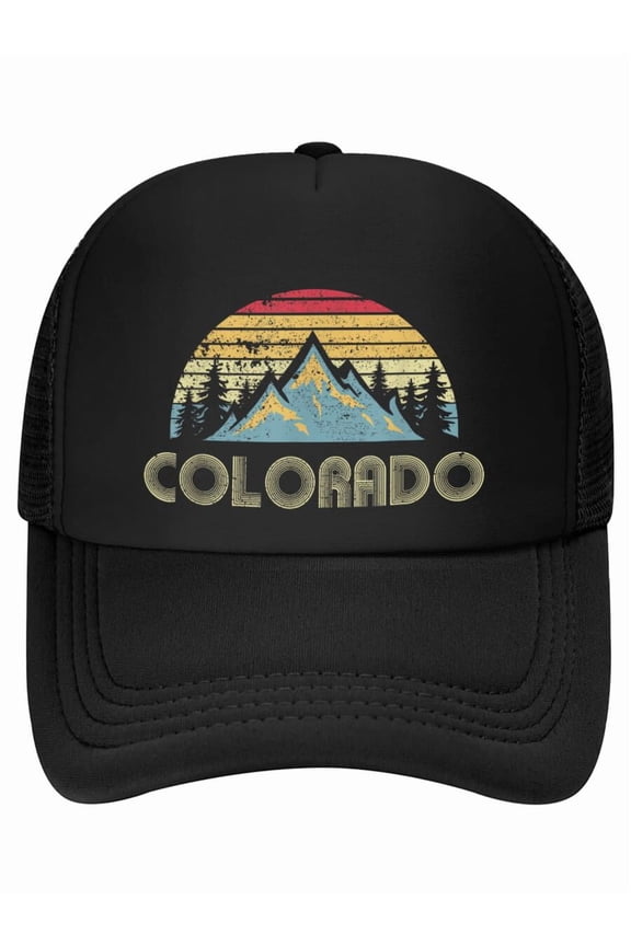 Colorado - Retro Vintage Mountains Nature Hiking Baseball Cap