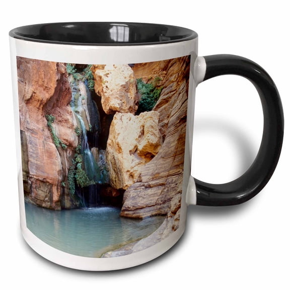 3drose, Colorado River, Grand Canyon, Arizona - Us03 Jme0005 - John and Lisa Merrill, 11oz Two-tone Black Mug