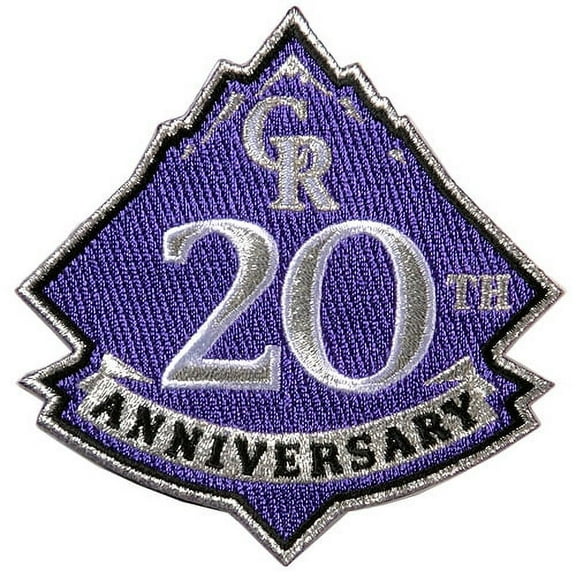 Colorado Rockies 20th Anniversary and Commemorative Patch - No Size