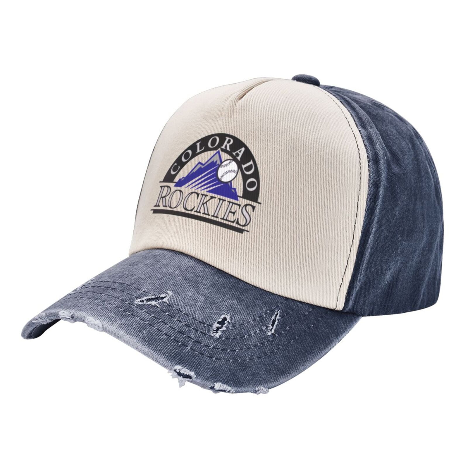 Colorado Rockies Baseball Sports Trucker Cap Light Weight Vintage Snapback Hat Golf Dad Hat Retro Style Baseball Hat Casual Adjustable Strap Mesh Cap