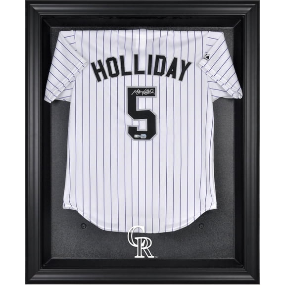 Colorado Rockies Black Framed Logo Jersey Display Case