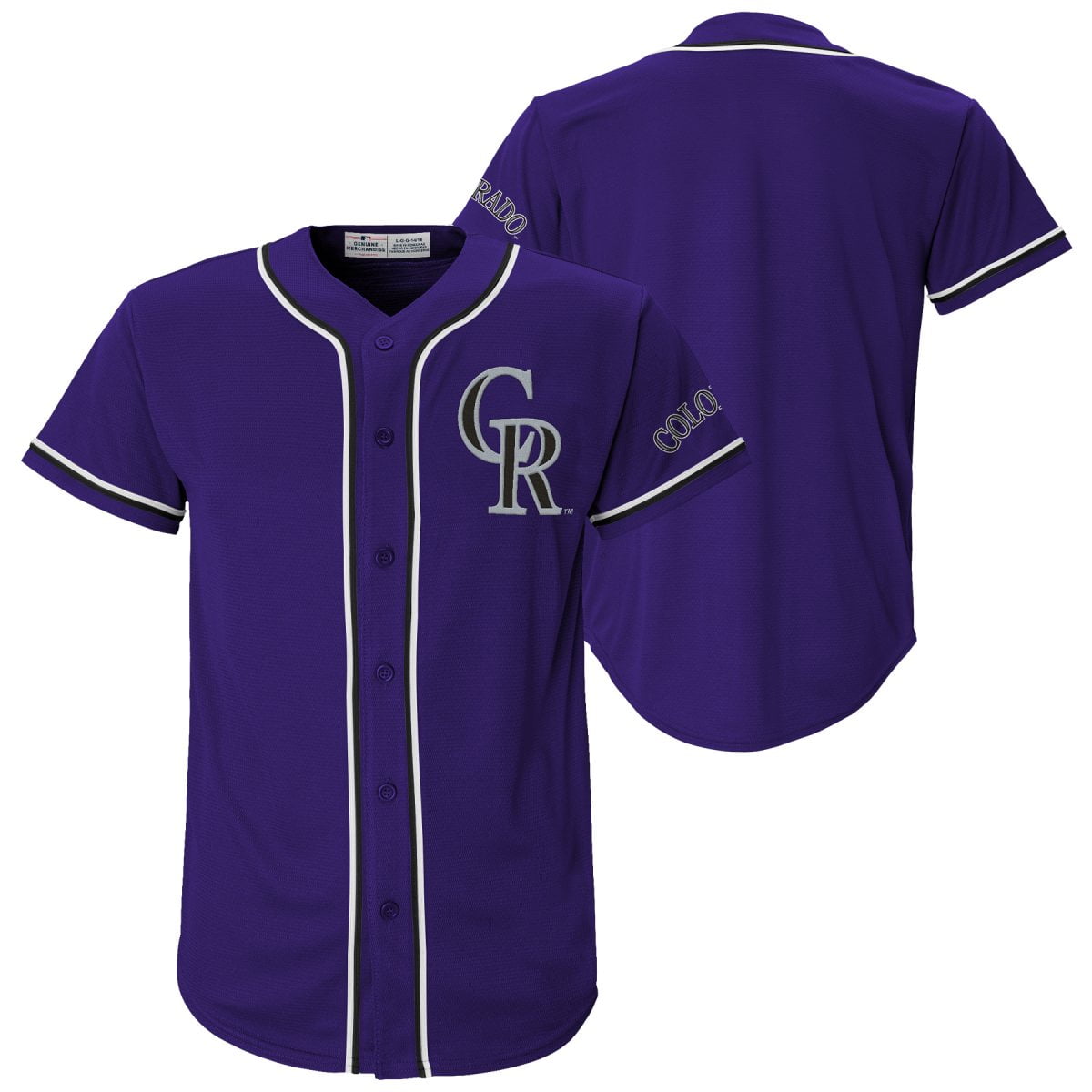 MLB Colorado Rockies Youth Primary Color Synthetic Jersey