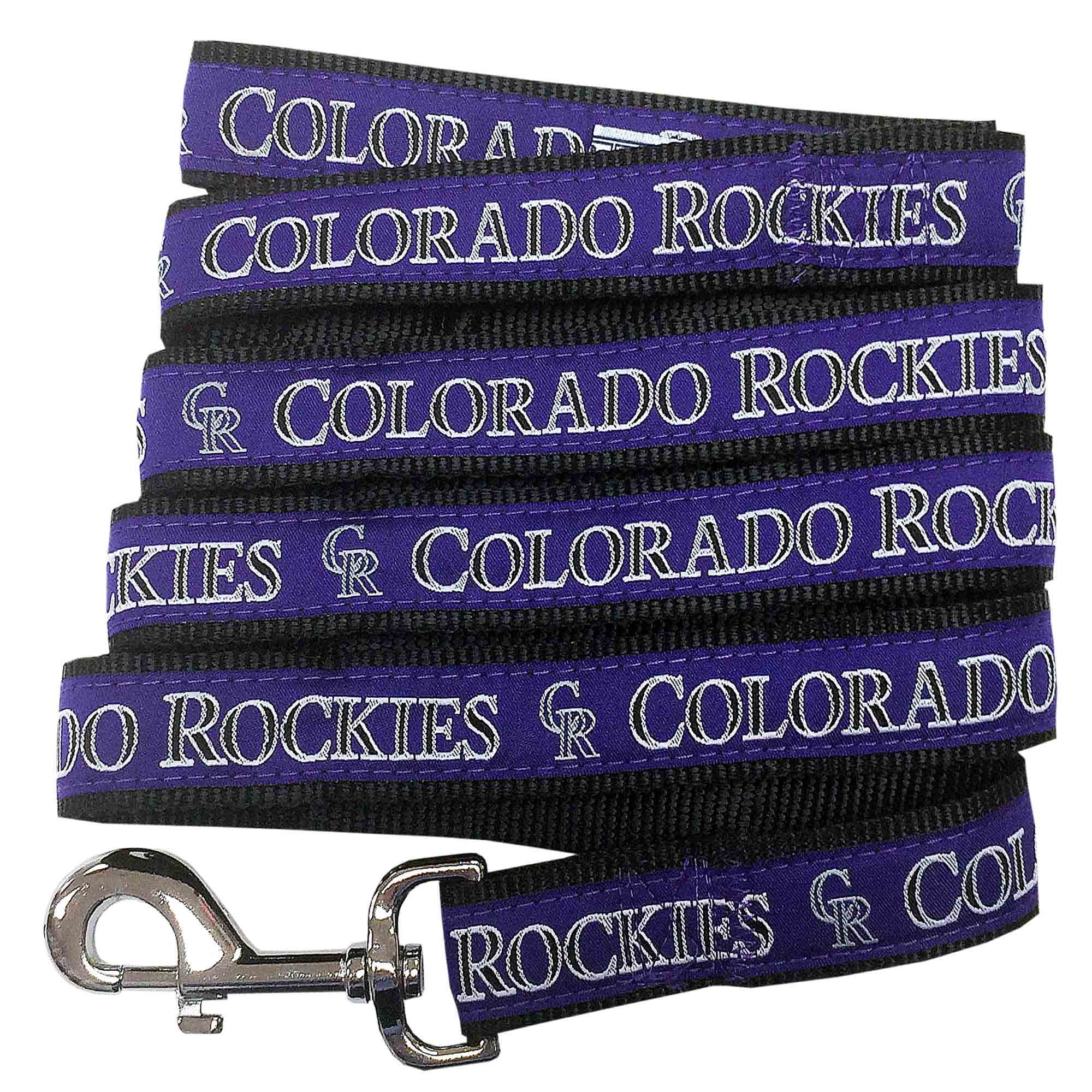 Pets First MLB Colorado Rockies Cats and Dogs Durable Pet Leash, Small