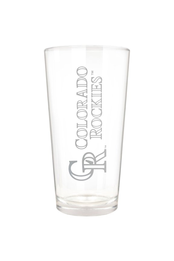 Colorado Rockies Etched 16oz. Vertical Rally Cry Pint Glass