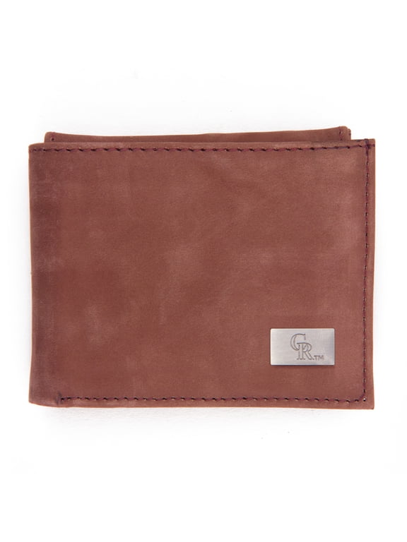Colorado Rockies Leather Bifold Wallet