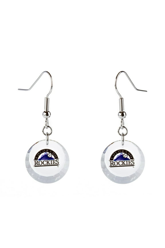 Colorado Rockies Swarovski Pick Off Earrings