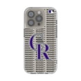 thumbnail image 1 of Colorado Rockies Text Backdrop Clear iPhone Case, 1 of 7