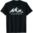 thumbnail image 1 of Colorado Rocky Mountain Distressed Landscape Unisex Graphic T-Shirt, 1 of 6