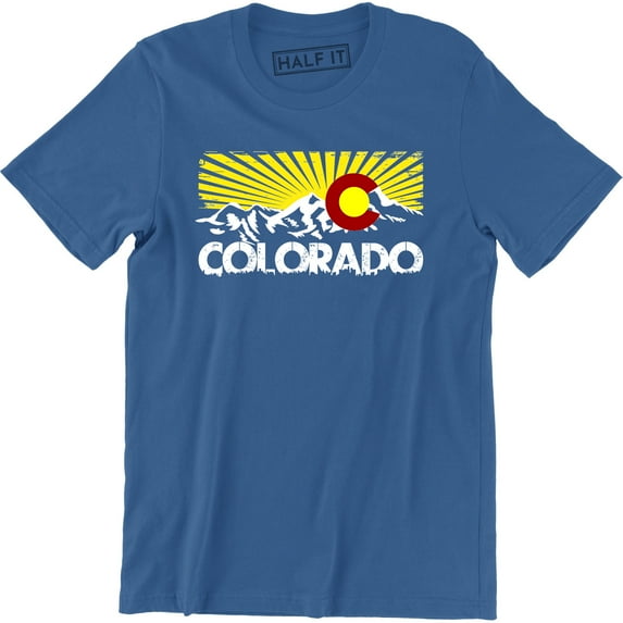 Colorado Rocky Mountain Sunnest Area Logo Men's T-Shirt