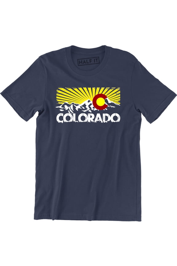 Colorado Rocky Mountain Sunnest Area Logo Men's T-Shirt