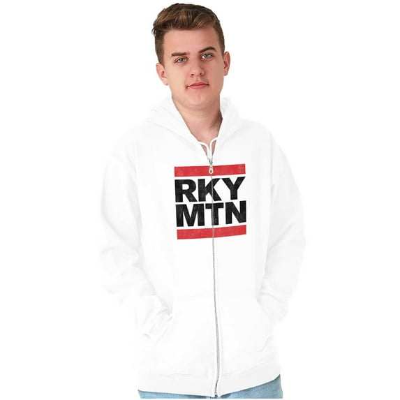 Colorado Rocky Mountains Hiking Trip Unisex Fleece Graphic Zip Up Hoodie Brisco Brands 2X