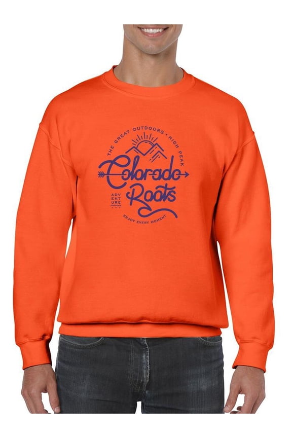 Colorado Roots Lineart Sweatshirt Men -Image by Shutterstock, Male Large