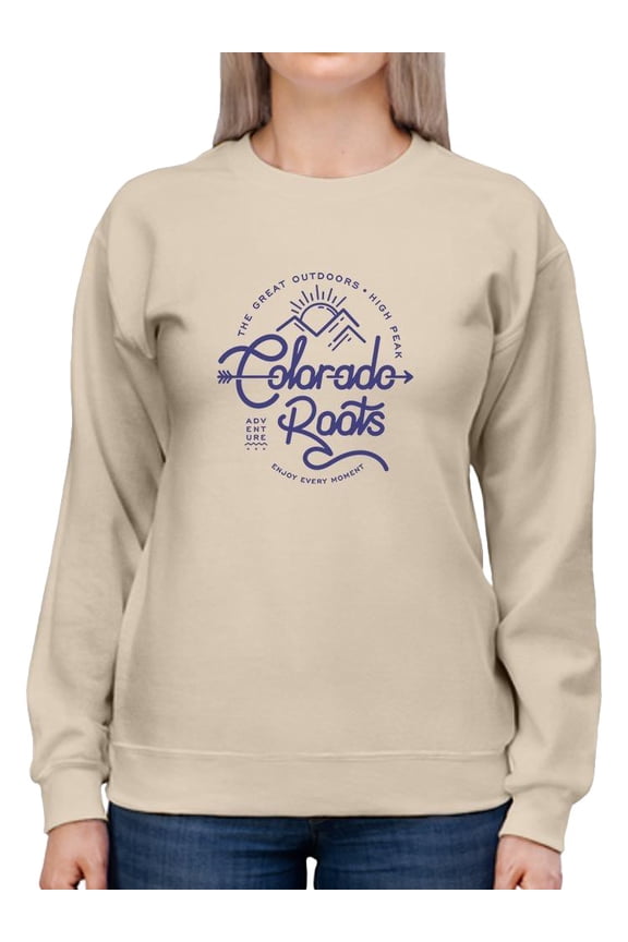 Colorado Roots Lineart Sweatshirt Women -Image by Shutterstock, Female x-Large