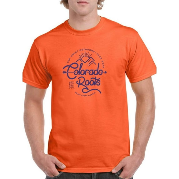 Colorado Roots Lineart T-Shirt Men -Image by Shutterstock, Male 4X-Large