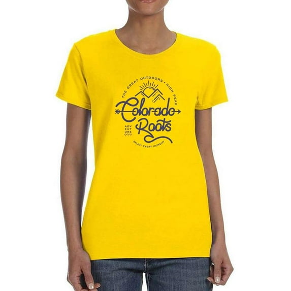 Colorado Roots Lineart T-Shirt Women -Image by Shutterstock, Female Medium