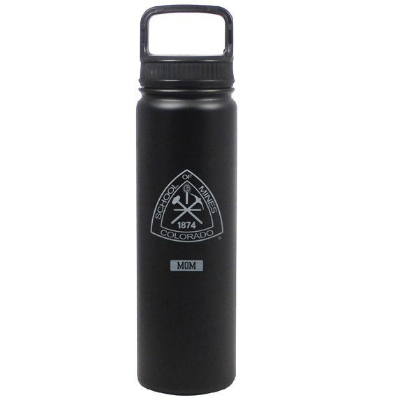 Colorado School of Mines Orediggers Black Mom 24oz. Stainless Steel Eugene Bottle