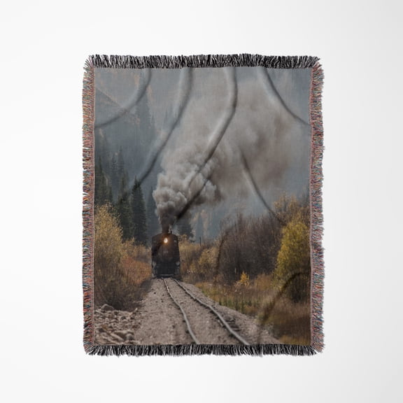 Colorado, Silverton. Durango And Silverton Narrow Gauge Train., Woven Blanket